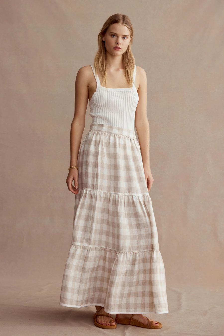 Marle Dusty Skirt from Infinite Definite DUSTYSKIRTGINGHAM web