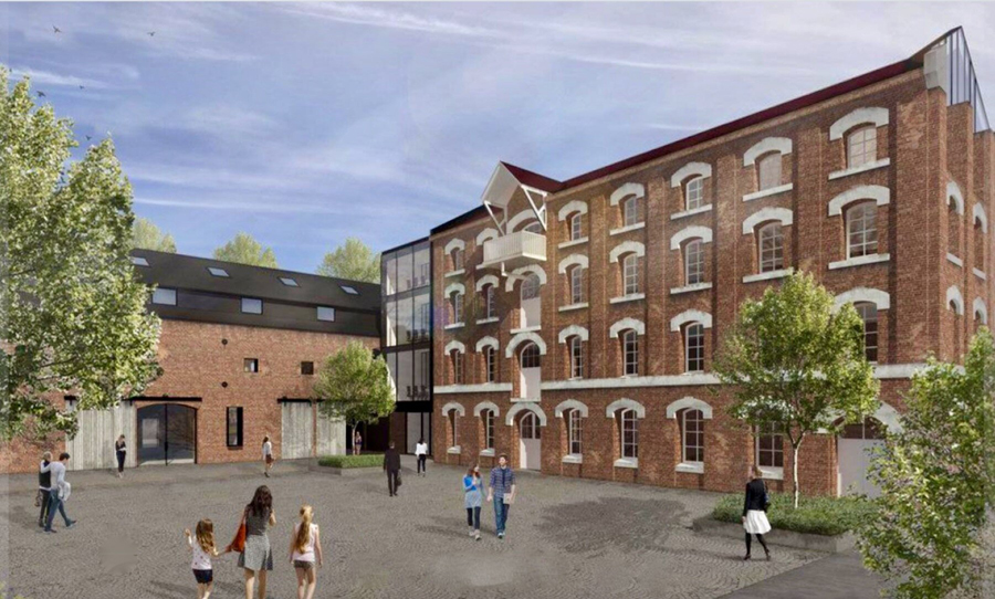 A concept image of the completed development. Render of The Mill
