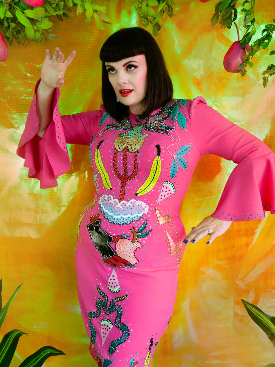 Curvy Couture by Judy Dee | Appliqué by Xoë Hall | Image: Ashley Chruch, Fever Hotel. tami credit ashley church.fever hotel