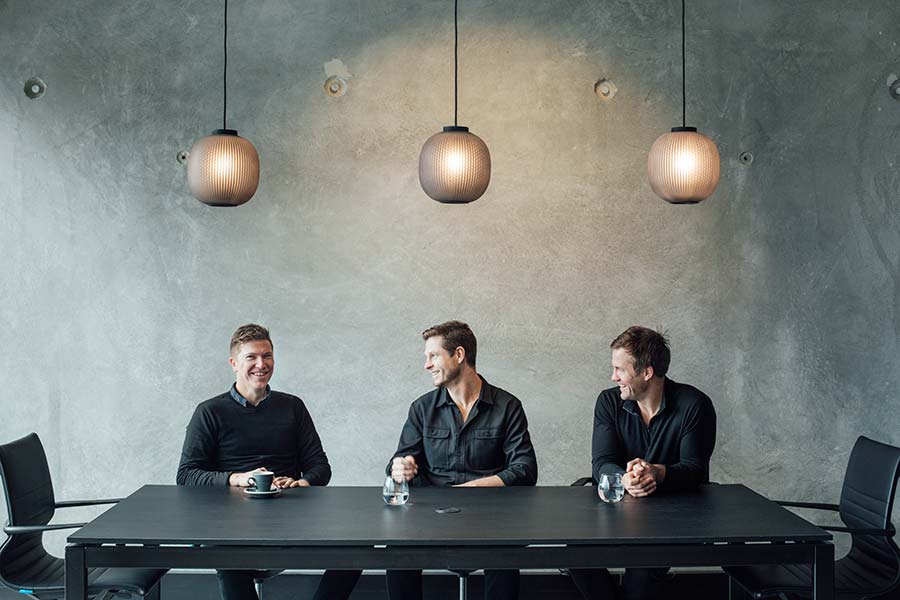 Mike Fisher, Alex Brennan and Tom Harding L R Mike Alex and Tom