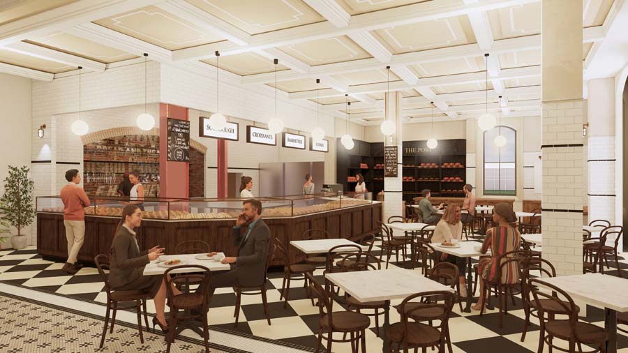 Bakery concept. Image: Ctrl Space Hospitality Designers Bakery concept. Image: Ctrl Space Hospitality Designers