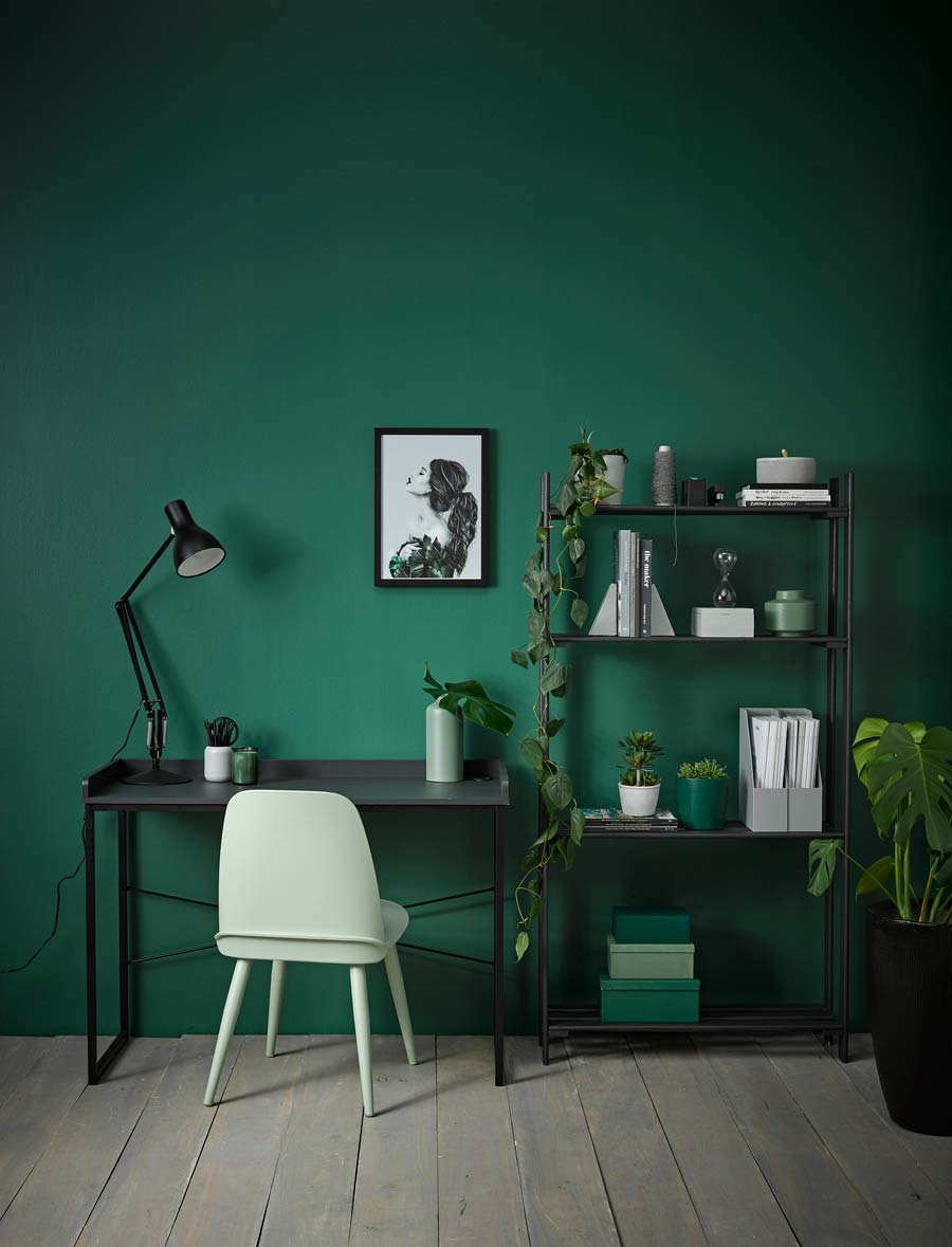 Vanessa Nouwens green black study Resene Mother NatureGreywashNoirPeaceSilver ChalicePermanent GreenRivergumFamily Treephoto Melanie JenkinsPT