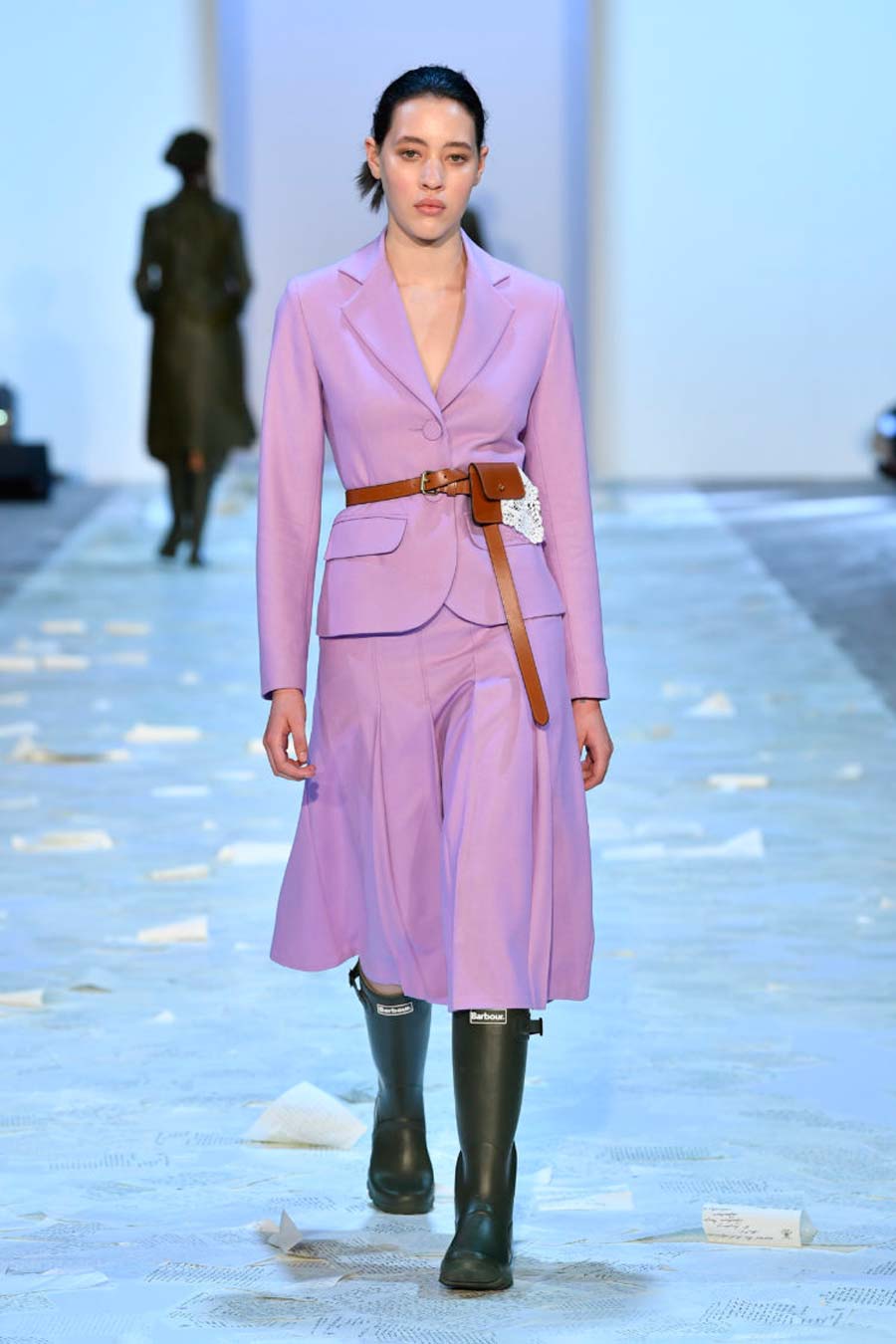 Kate Sylvester. Image: Stefan Gosatti/Getty Images Kate Sylvester lilac suit GETTY