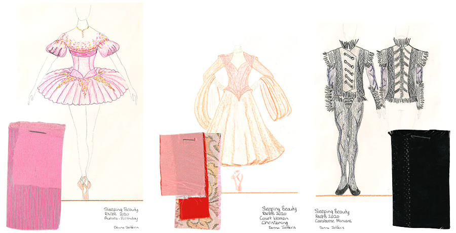 drawings and swatches